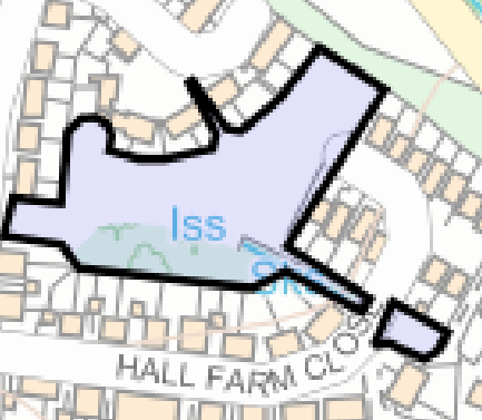map of hall farm close
